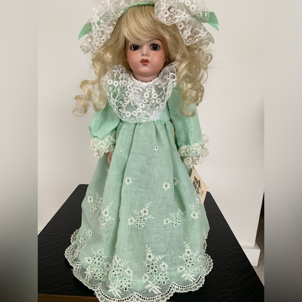 Elegant Full-Body Porcelain Vintage Doll